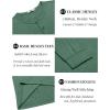 imageCOOFANDY Mens Henley TShirt Long Sleeve Casual Lightweight Pullover Shirts Soft Stretch Basic Tees Fall TopsGreen