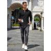 imageCOOFANDY Mens Henley TShirts Long Sleeve Pullover Shirt Casual Heavyweight Button Shirts Basic TeesBlack  Khaki