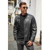 imageCOOFANDY Mens Henley TShirts Long Sleeve Pullover Shirt Casual Heavyweight Button Shirts Basic TeesBlack