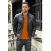 imageCOOFANDY Mens Henley TShirts Long Sleeve Pullover Shirt Casual Heavyweight Button Shirts Basic TeesCaramel