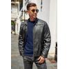 imageCOOFANDY Mens Henley TShirts Long Sleeve Pullover Shirt Casual Heavyweight Button Shirts Basic TeesNavy Blue