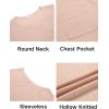 imageCOOFANDY Mens Knit Tank Tops Casual Sleeveless T Shirts Beach Tank Shirts with PocketChampagne