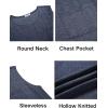 imageCOOFANDY Mens Knit Tank Tops Casual Sleeveless T Shirts Beach Tank Shirts with PocketNavy