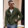 imageCOOFANDY Mens Lightweight Varsity Jacket Casual Bomber Jackets Waffle Zip Up Coat with PocketArmy Green