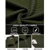imageCOOFANDY Mens Lightweight Varsity Jacket Casual Bomber Jackets Waffle Zip Up Coat with PocketArmy Green