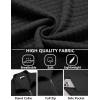 imageCOOFANDY Mens Lightweight Varsity Jacket Casual Bomber Jackets Waffle Zip Up Coat with PocketBlack