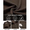 imageCOOFANDY Mens Lightweight Varsity Jacket Casual Bomber Jackets Waffle Zip Up Coat with PocketBrown
