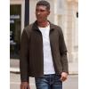 imageCOOFANDY Mens Lightweight Varsity Jacket Casual Bomber Jackets Waffle Zip Up Coat with PocketBrown
