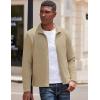 imageCOOFANDY Mens Lightweight Varsity Jacket Casual Bomber Jackets Waffle Zip Up Coat with PocketKahki