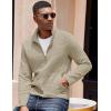 imageCOOFANDY Mens Lightweight Varsity Jacket Casual Bomber Jackets Waffle Zip Up Coat with PocketMoon Grey