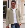 imageCOOFANDY Mens Lightweight Varsity Jacket Casual Bomber Jackets Waffle Zip Up Coat with PocketMoon Grey