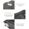 imageCOOFANDY Mens Linen Sets 2 Piece Beach Outfits Lace Up Hippie Tank Tops Summer Casual Sleeveless Shirts Matching Shorts SetDark Grey