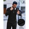 imageCOOFANDY Mens Long Sleeve Muscle T Shirts Casual VNeck Slim Fit Longline Ribbed Tee Stretch Gym Workout ShirtsBlack