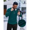 imageCOOFANDY Mens Long Sleeve Muscle T Shirts Casual VNeck Slim Fit Longline Ribbed Tee Stretch Gym Workout ShirtsGreen