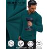 imageCOOFANDY Mens Long Sleeve Muscle T Shirts Casual VNeck Slim Fit Longline Ribbed Tee Stretch Gym Workout ShirtsGreen