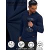 imageCOOFANDY Mens Long Sleeve Muscle T Shirts Casual VNeck Slim Fit Longline Ribbed Tee Stretch Gym Workout ShirtsNavy Blue