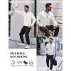 imageCOOFANDY Mens Long Sleeve Muscle T Shirts Casual VNeck Slim Fit Longline Ribbed Tee Stretch Gym Workout ShirtsWhite