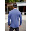 imageCOOFANDY Mens Long Sleeve Polo Shirt Casual Dress Button Polo T Shirt with Pocket Basic Lightweight Collared Golf ShirtBlue