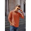 imageCOOFANDY Mens Long Sleeve Polo Shirt Casual Dress Button Polo T Shirt with Pocket Basic Lightweight Collared Golf ShirtCaramel
