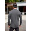 imageCOOFANDY Mens Long Sleeve Polo Shirt Casual Dress Button Polo T Shirt with Pocket Basic Lightweight Collared Golf ShirtDark Grey