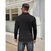 imageCOOFANDY Mens Long Sleeve Polo Shirts Classic Casual Button Polo Tee Lightweight Collared Golf Shirt01black