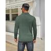 imageCOOFANDY Mens Long Sleeve Polo Shirts Classic Casual Button Polo Tee Lightweight Collared Golf ShirtDark Army Green