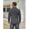 imageCOOFANDY Mens Long Sleeve Polo Shirts Classic Casual Button Polo Tee Lightweight Collared Golf ShirtDark Grey
