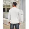 imageCOOFANDY Mens Long Sleeve Polo Shirts Classic Casual Button Polo Tee Lightweight Collared Golf ShirtWhite
