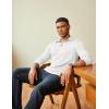 imageCOOFANDY Mens Long Sleeve Polo Shirts Classic Casual Button Polo Tee Lightweight Collared Golf ShirtWhite