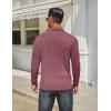 imageCOOFANDY Mens Long Sleeve Polo Shirts Classic Casual Button Polo Tee Lightweight Collared Golf ShirtWine Red