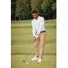imageCOOFANDY Mens Long Sleeve Polo Shirts Quick Dry Moisture Wicking Lightweight Golf Shirts Casual Collared ShirtWhite