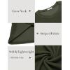 imageCOOFANDY Mens Long Sleeve Shirts Thermal TShirt Slim Fit Crewneck Sweater Knitted Pullover ShirtArmy Green