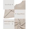 imageCOOFANDY Mens Long Sleeve Shirts Thermal TShirt Slim Fit Crewneck Sweater Knitted Pullover ShirtBeige