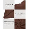 imageCOOFANDY Mens Long Sleeve Shirts Thermal TShirt Slim Fit Crewneck Sweater Knitted Pullover ShirtBrown