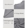 imageCOOFANDY Mens Long Sleeve Shirts Thermal TShirt Slim Fit Crewneck Sweater Knitted Pullover ShirtLight Grey
