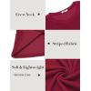 imageCOOFANDY Mens Long Sleeve Shirts Thermal TShirt Slim Fit Crewneck Sweater Knitted Pullover ShirtWine Red