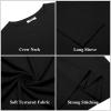 imageCOOFANDY Mens Long Sleeve T Shirts Casual Crew Neck Tee Shirts Lightweight Soft Pullover TopsBlack