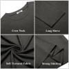 imageCOOFANDY Mens Long Sleeve T Shirts Casual Crew Neck Tee Shirts Lightweight Soft Pullover TopsDark Grey