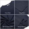 imageCOOFANDY Mens Long Sleeve T Shirts Casual Crew Neck Tee Shirts Lightweight Soft Pullover TopsNavy Blue