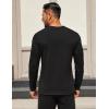 imageCOOFANDY Mens Long Sleeve T Shirts Crew Neck Casual Basic Tee Shirt Lightweight Pullover Shirts1 Packblack