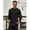 imageCOOFANDY Mens Long Sleeve T Shirts Crew Neck Casual Basic Tee Shirt Lightweight Pullover Shirts1 Packblack
