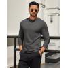imageCOOFANDY Mens Long Sleeve T Shirts Crew Neck Casual Basic Tee Shirt Lightweight Pullover Shirts1 Packdark Gray