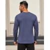 imageCOOFANDY Mens Long Sleeve T Shirts Crew Neck Casual Basic Tee Shirt Lightweight Pullover Shirts1 Packnavy Blue