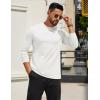 imageCOOFANDY Mens Long Sleeve T Shirts Crew Neck Casual Basic Tee Shirt Lightweight Pullover Shirts1 Packwhite