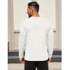 imageCOOFANDY Mens Long Sleeve T Shirts Crew Neck Casual Basic Tee Shirt Lightweight Pullover Shirts1 Packwhite