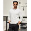 imageCOOFANDY Mens Long Sleeve T Shirts Crew Neck Casual Basic Tee Shirt Lightweight Pullover Shirts1 Packwhite