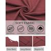 imageCOOFANDY Mens Long Sleeve T Shirts Crew Neck Casual Basic Tee Shirt Lightweight Pullover Shirts1 Packwine Red