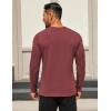 imageCOOFANDY Mens Long Sleeve T Shirts Crew Neck Casual Basic Tee Shirt Lightweight Pullover Shirts1 Packwine Red
