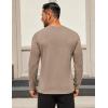 imageCOOFANDY Mens Long Sleeve T Shirts Crew Neck Casual Basic Tee Shirt Lightweight Pullover Shirts3 PackblackDark GrayKhaki