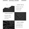 imageCOOFANDY Mens Long Sleeve Tee Shirts Crew Neck TShirt Casual Pullover Basic Tees Soft Stretch TshirtsBlack